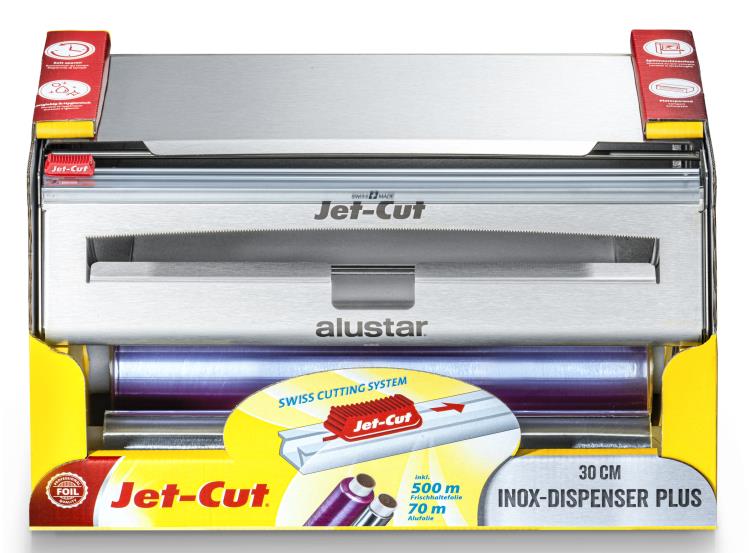 Jet-Cut Folienschneider Inox 45 cm Silber
