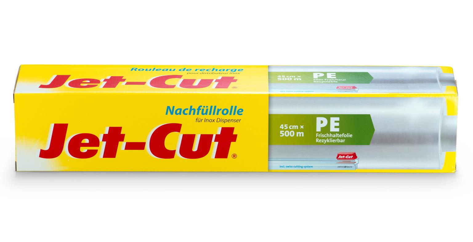 FRISCHHALTEFOLIE JET-CUT NACHFÜLLROLLE  45 cm x 500 m, Jet-Cut PE Nachfüllrolle