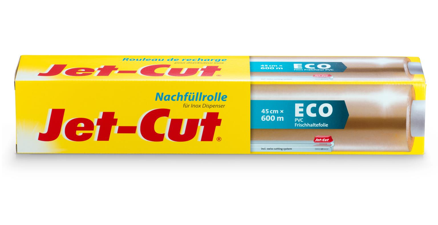 FRISCHHALTEFOLIE JET-CUT ECO  45 cm x 500 m, Jet-Cut PVC Eco