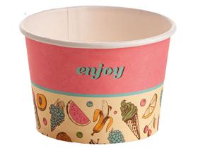 EISBECHER GROOVY  290 cc (ø94 mm,H:64 mm), himbeer (enjoy) - Scheitlin Papier EISBECHER GROOVY  290 cc (ø94 mm,H:64 mm), himbeer (enjoy)