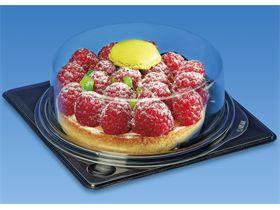 KUCHENVERPACKUNG GUILLIN  120 x 120 mm, rund, PS/OPS - Scheitlin Papier KUCHENVERPACKUNG GUILLIN  120 x 120 mm, rund, PS/OPS