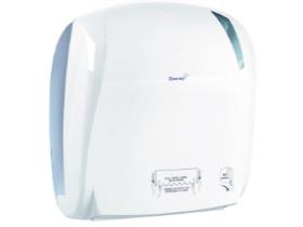 HANDTUCHROLLENSPENDER  Kunststoff, weiss, 37.1 x 33 x 22.1 cm - Scheitlin Papier HANDTUCHROLLENSPENDER  Kunststoff, weiss, 37.1 x 33 x 22.1 cm