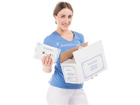 WASCHHANDSCHUHE DUTCHBLUE  WASHIES, latexfrei - Scheitlin Papier WASCHHANDSCHUHE DUTCHBLUE  WASHIES, latexfrei