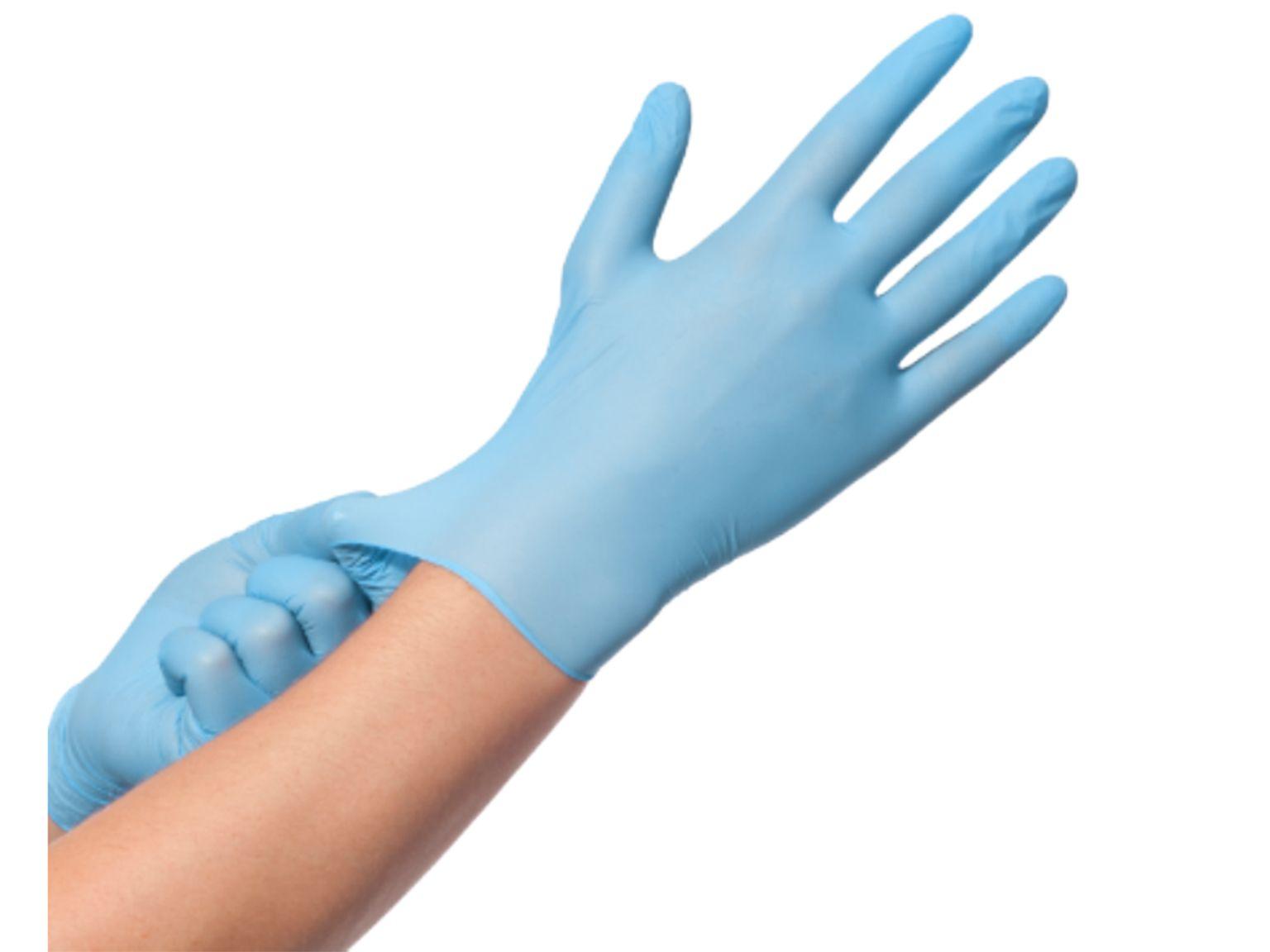 HANDSCHUHE NITRIL DUTCHBLUE  blau, Grösse M