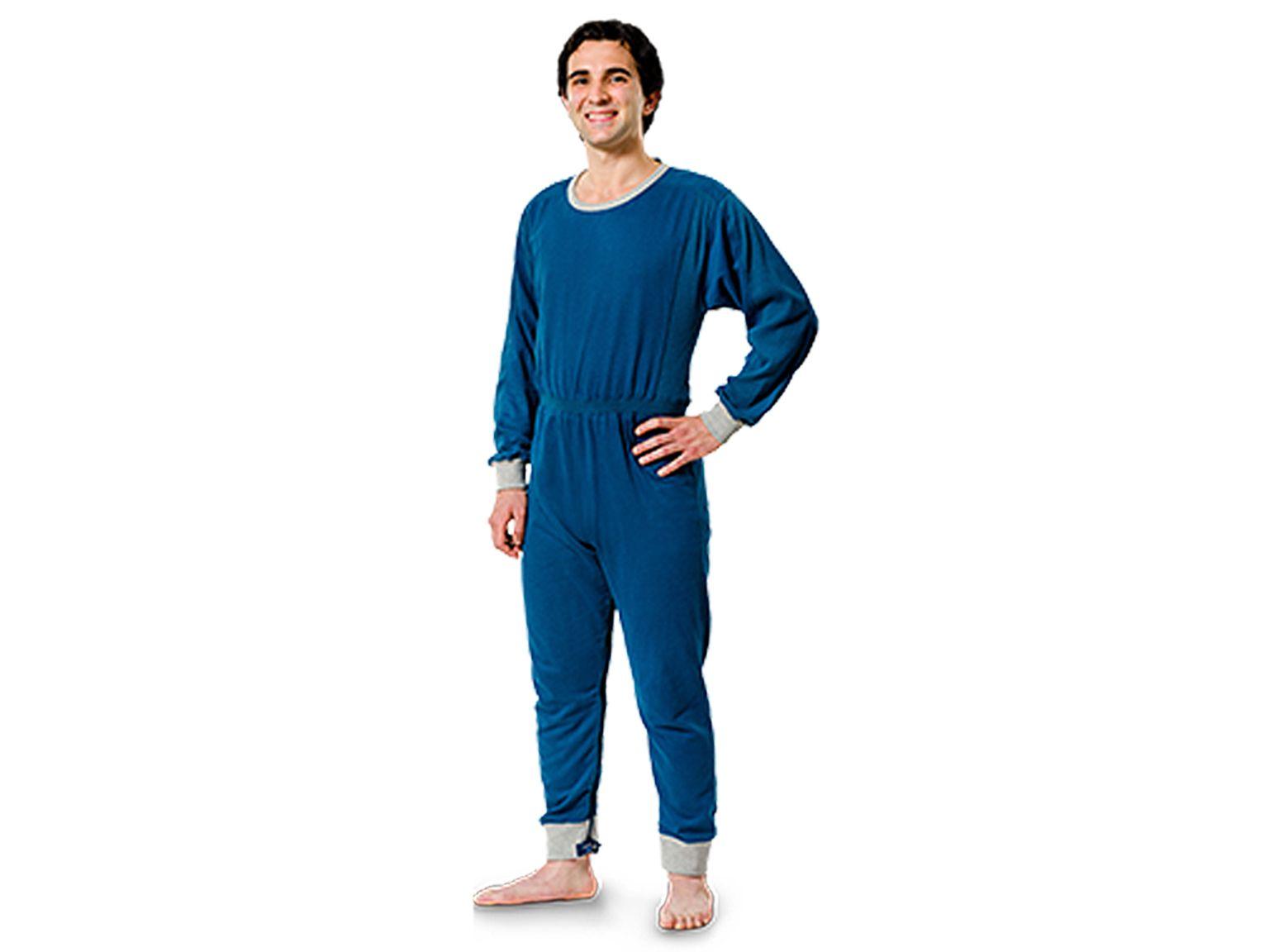 PATIENTENOVERALL LANG DUTCHBLUE  NIGHTIES LANG, Gr. M, duneklblau