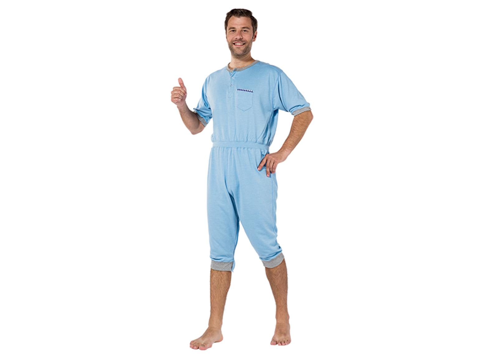 PATIENTENOVERALL KURZ DUTCHBLUE  NIGHTIES KURZ, Gr. S, hellblau