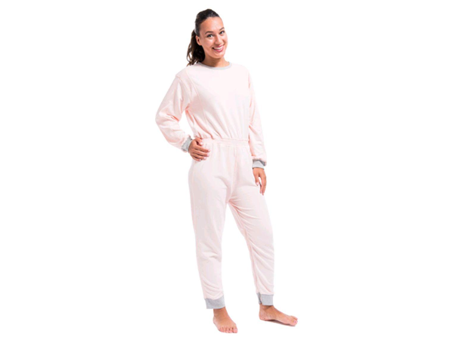 PATIENTENOVERALL LANG DUTCHBLUE  NIGHTIES LANG, Gr. S,rosa