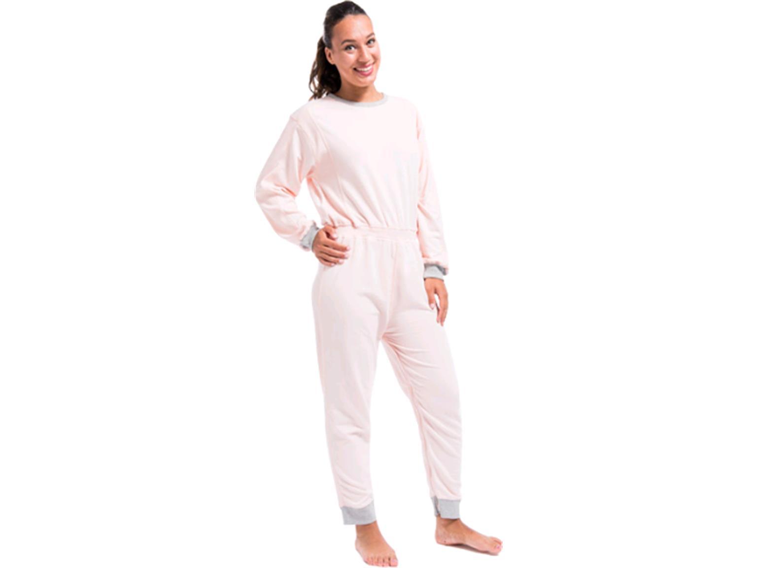 PATIENTENOVERALL LANG DUTCHBLUE  NIGHTIES LANG, Gr. M, rosa