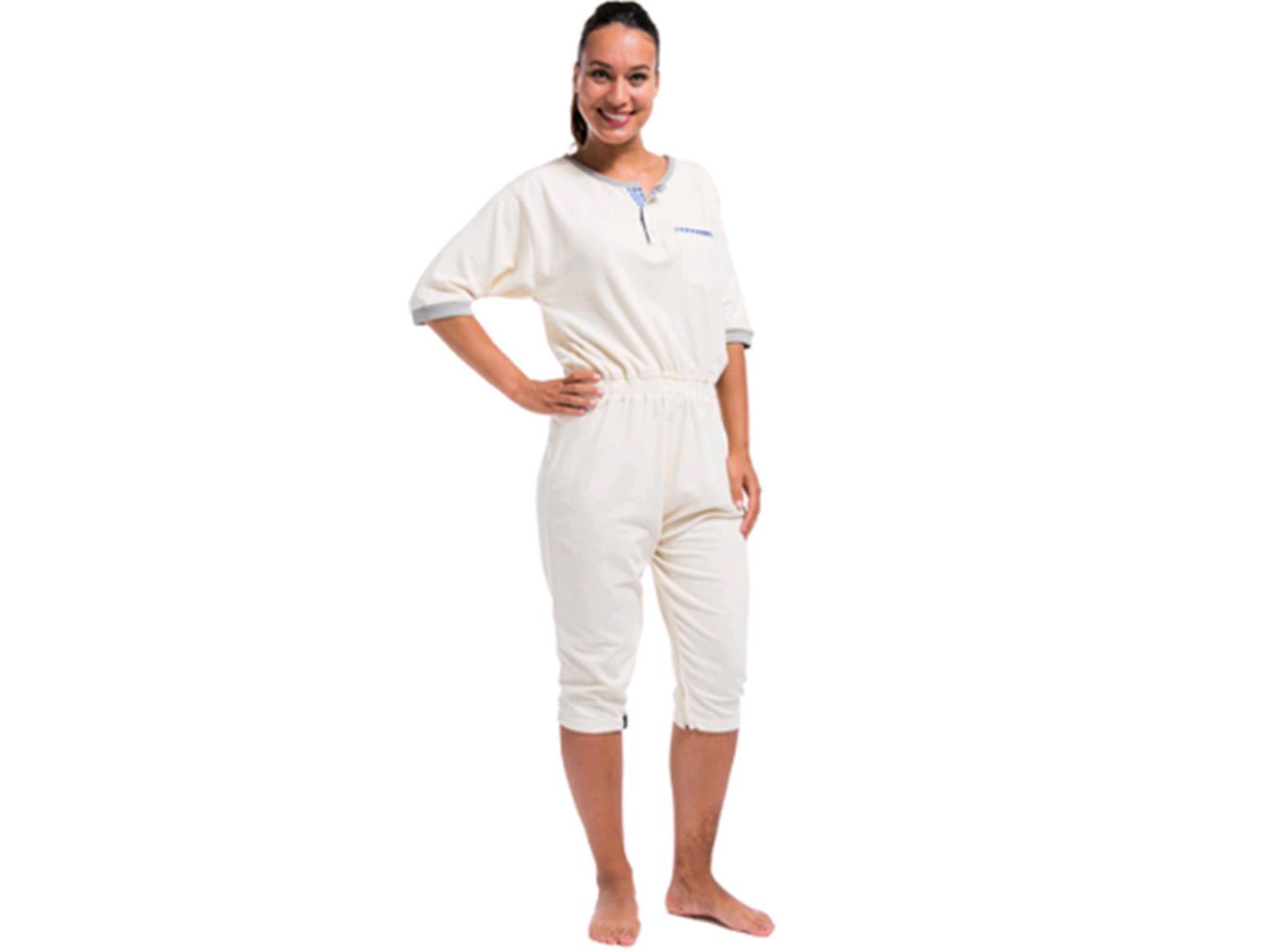 PATIENTENOVERALL KURZ DUTCHBLUE  NIGHTIES KURZ, Gr. L, gelb