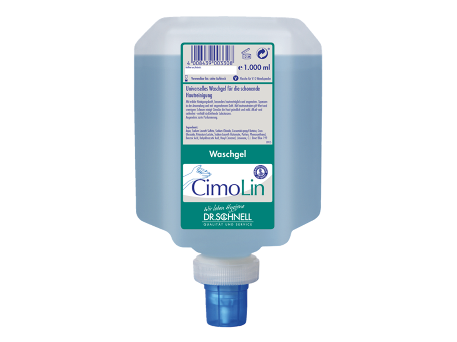 HAENDEREINIGUNG DR. SCHNELL  CimoLin, 1 Liter V10-Flaschen, 6 Fl.