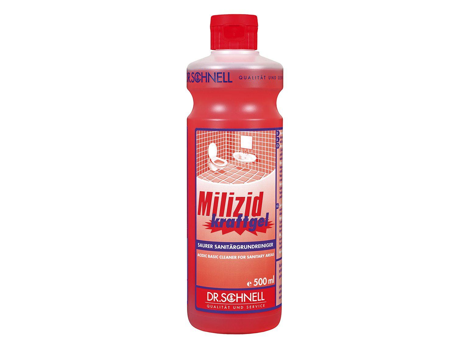 REINIGUNGSMITTEL DR.SCHNELL  Milizid Kraftgel, 500 ml Flasche, 20 Fl.