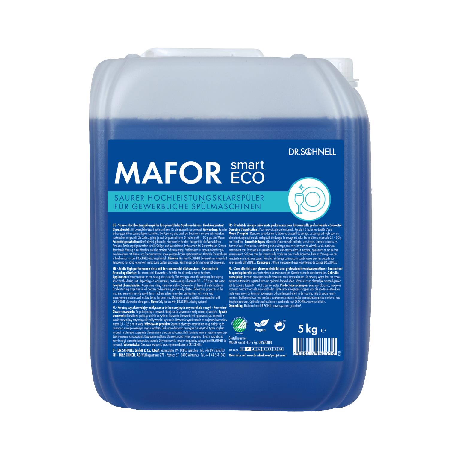 DR.SCHNELL KLARSPUELER  MAFOR smart ECO, 5 kg Bidon