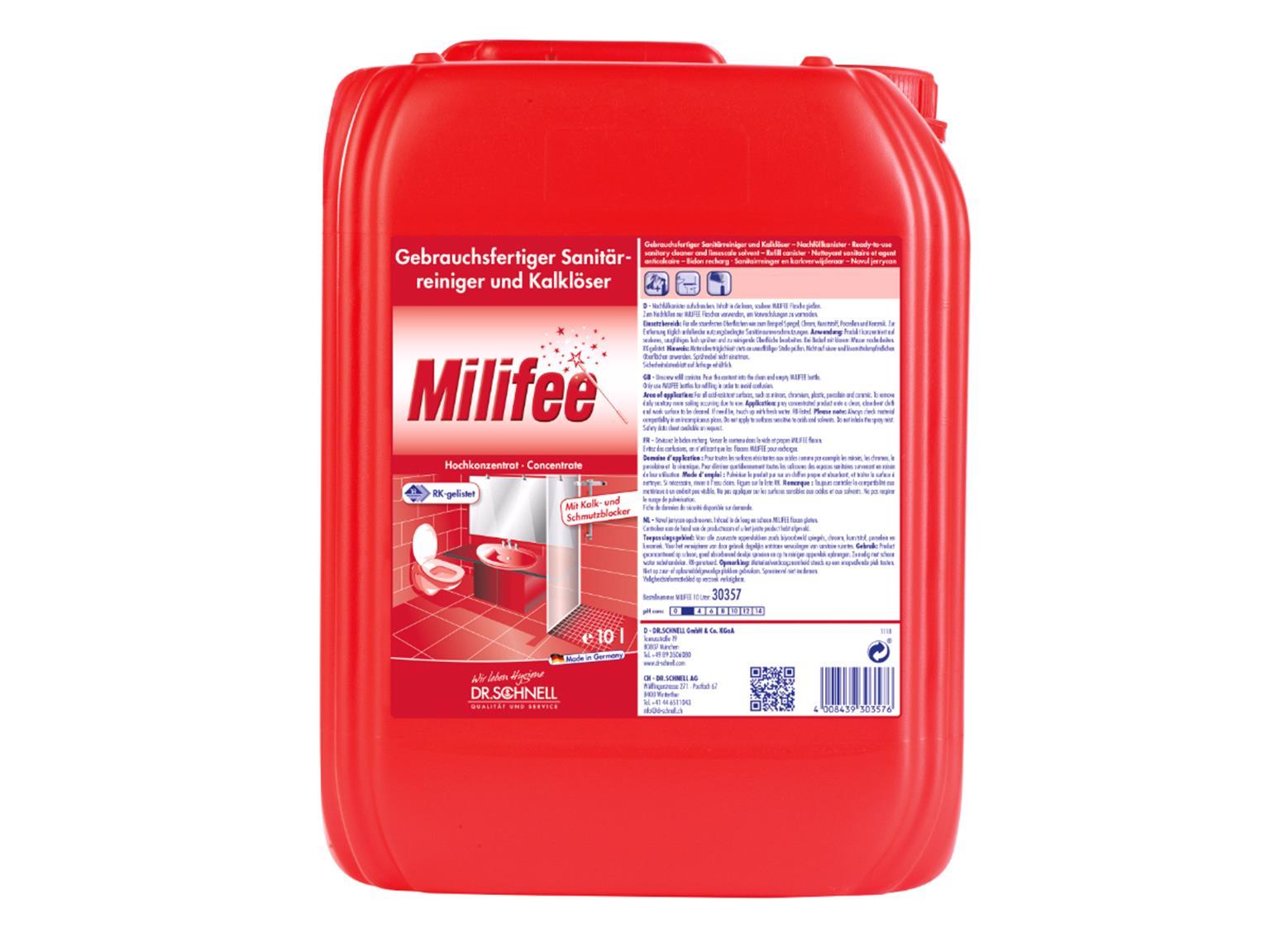 REINIGUNGSMITTEL DR.SCHNELL  Milifee, 10 Liter Bidon