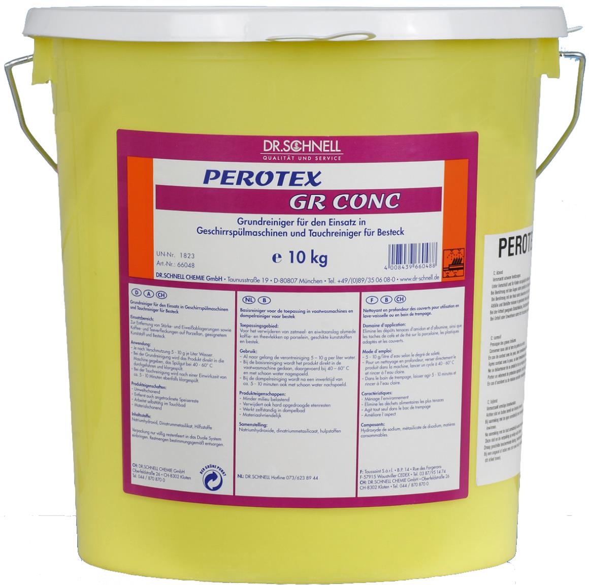 REINIGUNGSMITTEL DR.SCHNELL  Perotex GR CONC, 10 kg Eimer