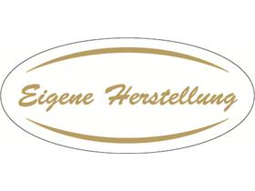 STANDARDETIKETTEN  "Eigene Herstellung", 18x40mm, 1-f. gold - Scheitlin Papier STANDARDETIKETTEN  "Eigene Herstellung", 18x40mm, 1-f. gold