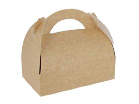 TORTENSCHACHTEL MIT HENKEL  17 x 10 x 6 cm, braun, mit Henkel - Scheitlin Papier TORTENSCHACHTEL MIT HENKEL  17 x 10 x 6 cm, braun, mit Henkel