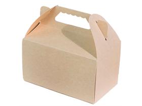 TRAGEKARTON  17 x 10 x 9.7 cm, braun, unbedruckt - Scheitlin Papier TRAGEKARTON  17 x 10 x 9.7 cm, braun, unbedruckt