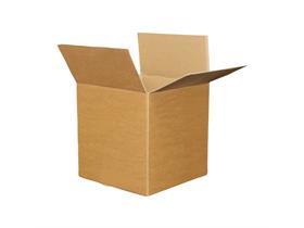 FALTSCHACHTEL 1-WELLIG  braun/braun, Aussenm. 400 x 400 x 400 mm - Scheitlin Papier FALTSCHACHTEL 1-WELLIG  braun/braun, Aussenm. 400 x 400 x 400 mm