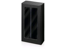 GESCHENKVERPACKUNG MIT FENSTER  Geschenkverpackung, schwarz, 380x180x90 - Scheitlin Papier GESCHENKVERPACKUNG MIT FENSTER  Geschenkverpackung, schwarz, 380x180x90