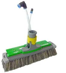 UNGER HIFLO WASSERSTANGENSYSTEM  HiFlonLite Naturhaarbürste,kurz,40cm