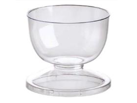 BECHER DANIELA TRANSPARENT  115 ml, ø 72 mm Höhe 64 mm, inkl. Boden