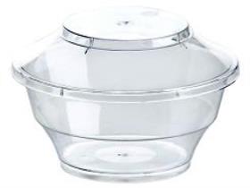 BECHER PRIMULA TRANSPARENT  200 ml, &oslash; 100 mm H: 63 mm, inkl. Deckel