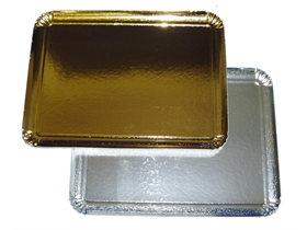 Servierplatten gold 19 x 28 cm eckig - Scheitlin Papier AG