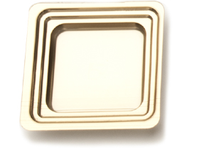 MINIPLATTEN MIGNON GOLD  60 x 60 mm, quadratisch, Kunststoff