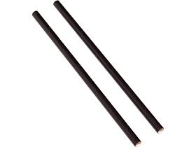 TRINKHALME PAPIER  schwarz, gerade, ø 8 mm, Länge 210 mm - Scheitlin Papier TRINKHALME PAPIER  schwarz, gerade, ø 8 mm, Länge 210 mm