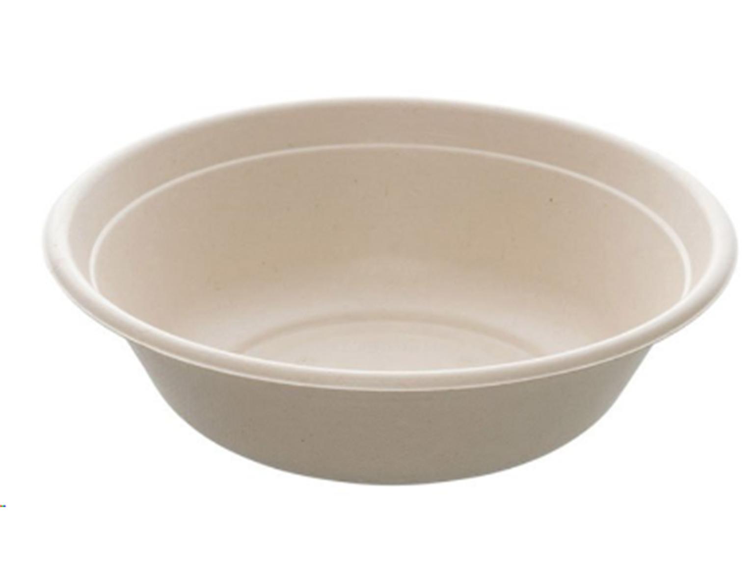 SCHALE BAGASSE  1500 ml, rund, ø 21 cm, Höhe 8 cm