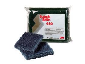 HAND-PAD SCOTCH-BRITE  "SB450", 95 x 158 mm, blau - Scheitlin Papier HAND-PAD SCOTCH-BRITE  "SB450", 95 x 158 mm, blau