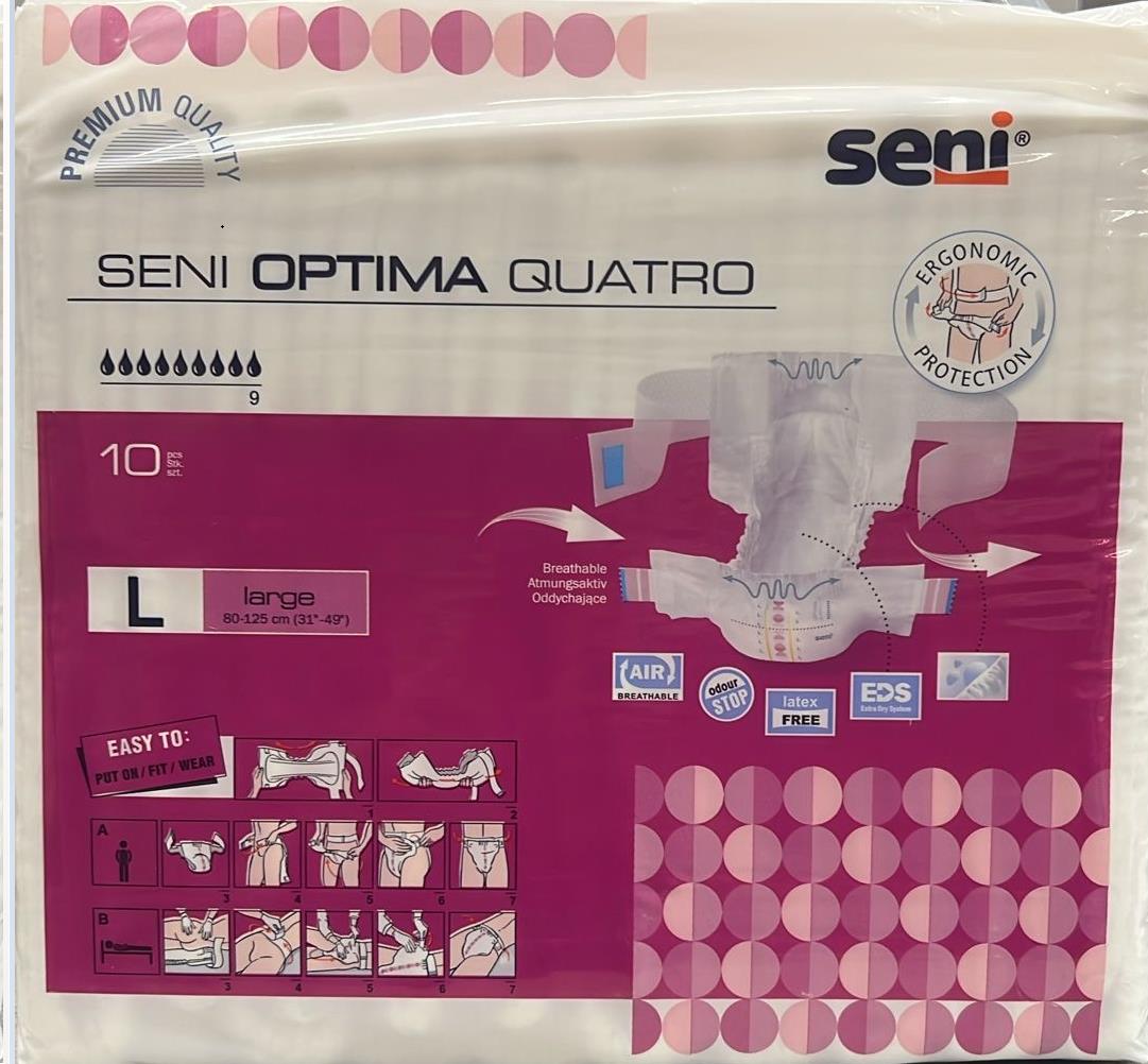 EINLAGEN SENI QUATRO  Seni Optima Quatro Large, 80-125 cm