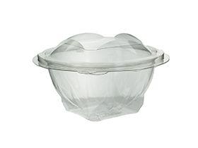 SALATSCHALEN SEKIPACK  500 ml, rund, rPET, transparent