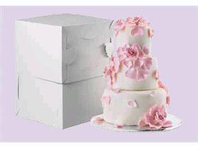 TORTENSCHACHTEL MAGICA  41 x 41 x 29 -  50 cm, weiss, Magica