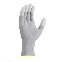 HANDSCHUHE ESD FINGERKUPPENBESCHICHTUNG  Grösse XL, ESD, Beschichtung, grau/weiss