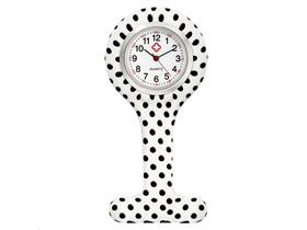 SCHWESTERNUHR  Schwesternuhr, Silikon, "Black Dots"