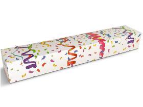 BERLINERVERPACKUNG  600 x 110 x 80 mm, Druck 599 Confetti - Scheitlin Papier BERLINERVERPACKUNG  600 x 110 x 80 mm, Druck 599 Confetti