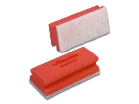 VILEDA SCHWÄMME  Padschwamm rot / weiß, 7x15 cm
