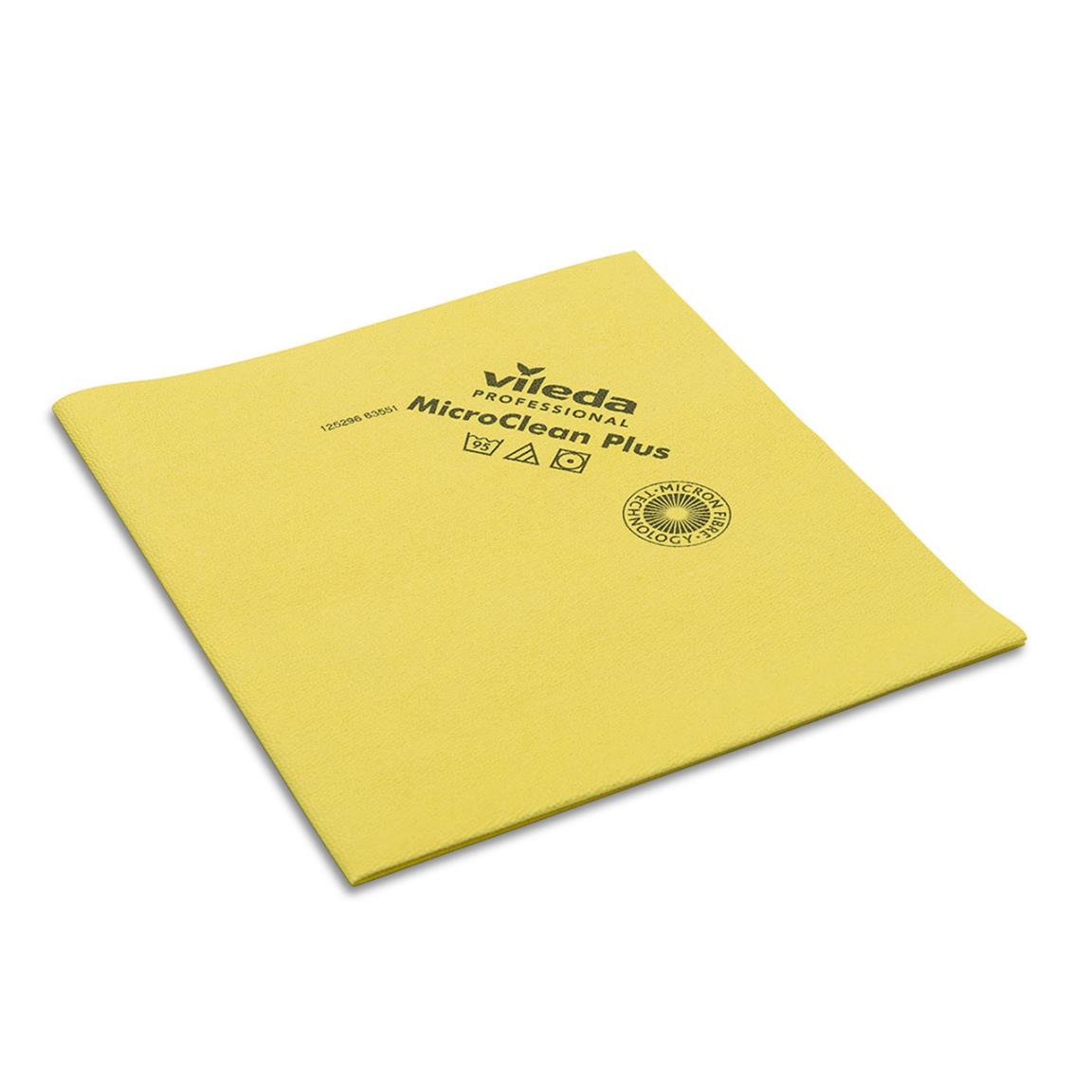 VILEDA MICROFASERTÜCHER  MicronQuick gelb mit Druck (100), 38x40