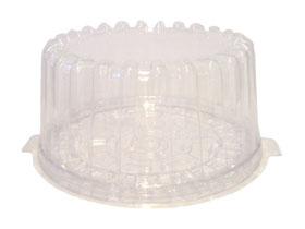 KUCHEN- UND TORTENPLATTE  rund &Oslash; 180 mm - H&ouml;he 15 mm, transparent