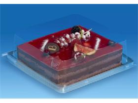 KUCHEN- UND TORTENVERPACKUNG  226 x 226 mm, Höhe 80 mm, transparent - Scheitlin Papier KUCHEN- UND TORTENVERPACKUNG  226 x 226 mm, Höhe 80 mm, transparent