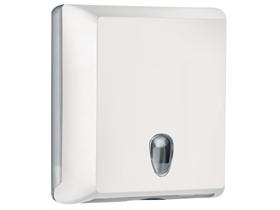 FALTHANDTUCHSPENDER Z-FOLD  für C- u. Z-Falz, 290x105x300 mm, weiss - Scheitlin Papier FALTHANDTUCHSPENDER Z-FOLD  für C- u. Z-Falz, 290x105x300 mm, weiss