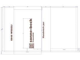 BROTBEUTEL  "Sonne-Beck", 1kg rund, 40 gm2, 1-farbig