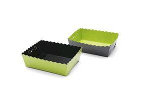 DESSERT BOX  Dessert Box, hellgrün/schwarz, 130x90x35 - Scheitlin Papier DESSERT BOX  Dessert Box, hellgrün/schwarz, 130x90x35