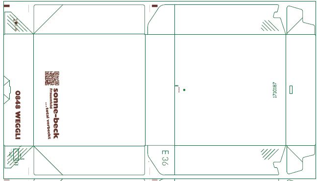 TORTENSCHACHTEL  "Sonne-beck", 30 x 30 x 8 cm, 1-farbig