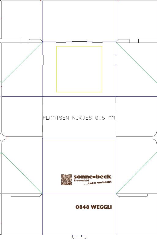 PATISSERIESCHACHTEL  "Sonne-beck", 16 x 12 x 9 cm, 1-farbig