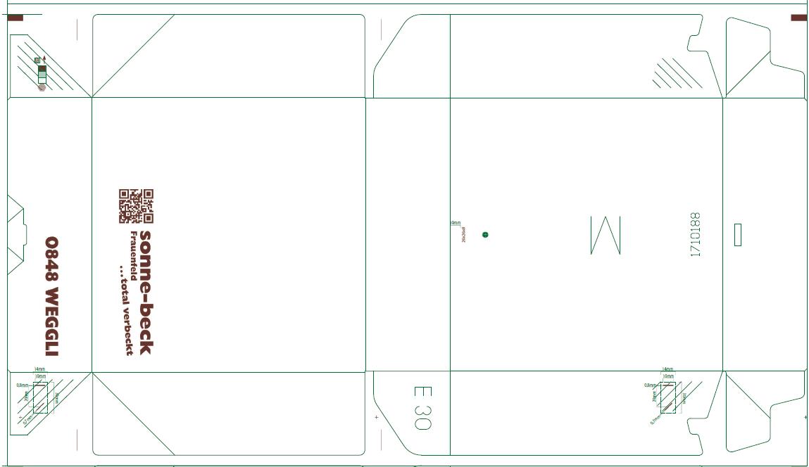 TORTENSCHACHTEL  "Sonne-beck", 20 x 20 x 8 cm, 1-farbig