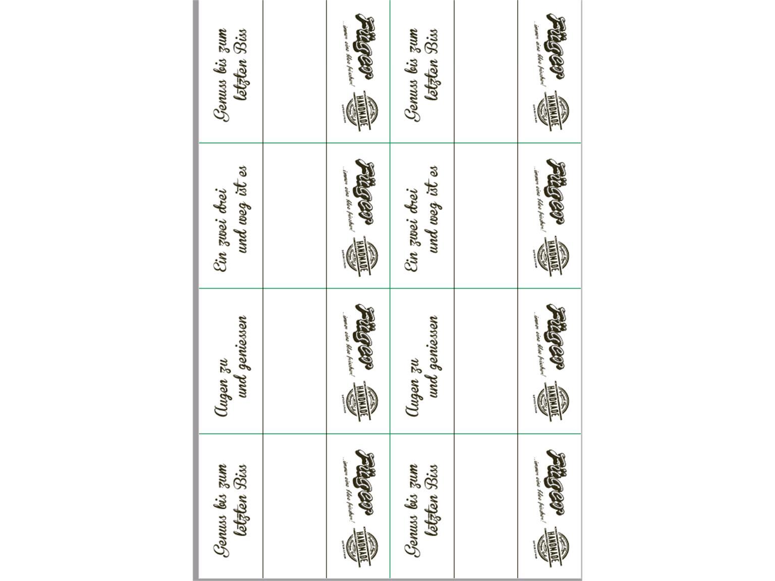 ZUSCHNITTE OPP RECHTECKIG  "Füger", 95 x 125 mm, 1-farbig
