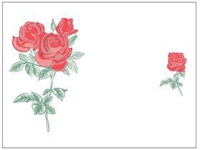 TISCHSET  "Rose", 30 x 40 cm, 3-farbig - Scheitlin Papier TISCHSET  "Rose", 30 x 40 cm, 3-farbig