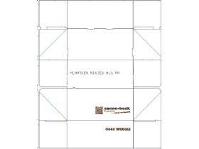 PATISSERIESCHACHTEL  "Sonne-beck", 21 x 10 x 9 cm, 1-farbig